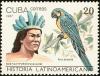 Colnect-2133-197-Guaycaypuro-Indian-of-Venezuela-Blue-and-yellow-Macaw-Ara-.jpg