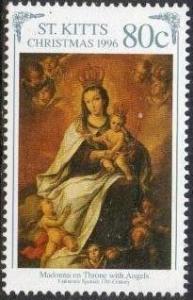 Colnect-3591-684--Madonna-on-Throne-with-Angels--17th-century-Spanish.jpg