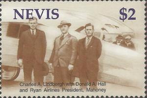 Colnect-3134-377-Charles-Lindbergh-with-Donald-Hall-and-Mr-Mahoney.jpg