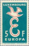 Colnect-133-932-Europa---Dove-over-Letter--E-.jpg