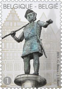 Colnect-1828-468--quot-The-oath-quot--statue-at-Tournai--s-Grand-Place.jpg