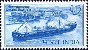 Colnect-1519-767-National-Maritime-Day---Freighter-Jalausha-at-Visakhapatnam.jpg