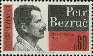 Colnect-438-953-Petr-Bezru%C4%8D-100th-Birth-Anniversary.jpg