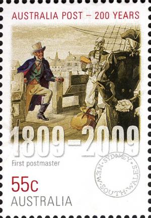 Colnect-666-035-Australia-Post---200-Years---First-Postmaster.jpg